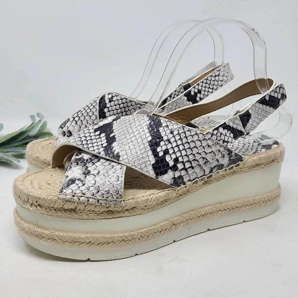 MARC FISHER Gandy Espadrilles Wedge 9M‎